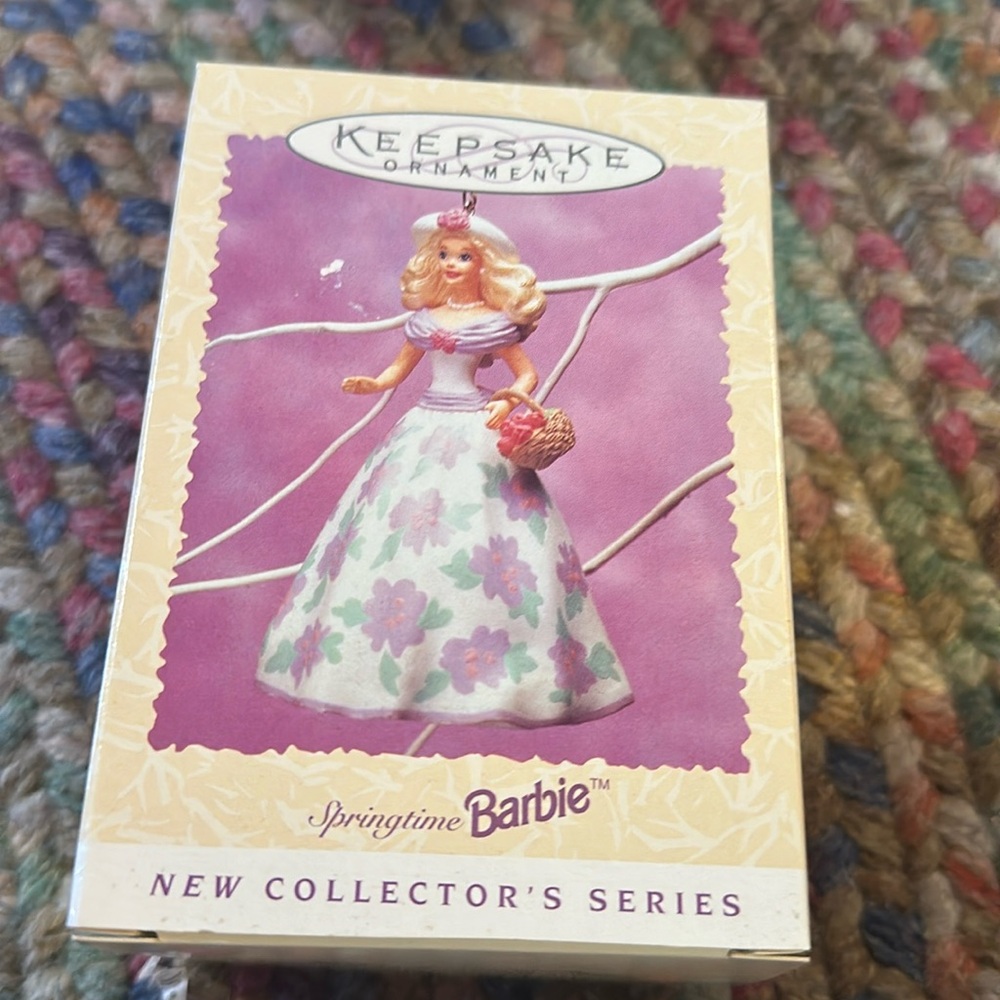 1995 Hallmark Keepsake Springtime Barbie Christmas Ornament New In Box